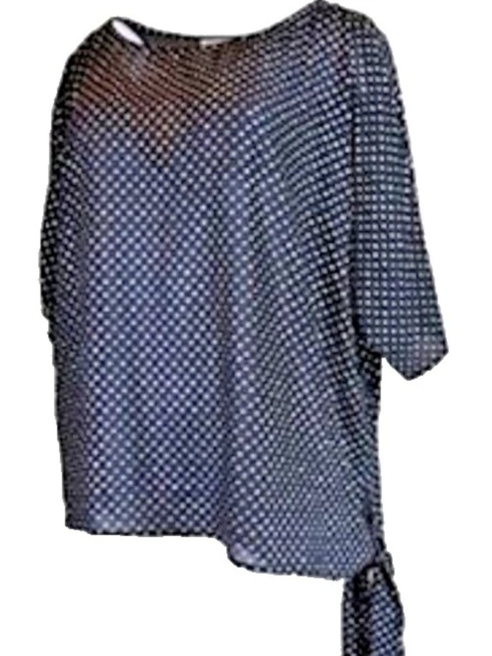 MICHAEL KORS Side Georgette Tie Top MEDIUM NWT